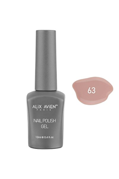 Alix Avien Bej Nude Kalıcı Oje 63-Yoğun Renk Veren Jel Oje 12 ml-Nail UV Gel ...