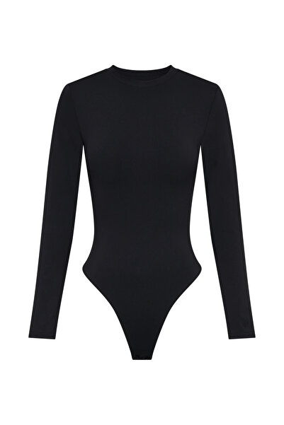 JustMORE Body s dlouhým rukávem a zapínáním na patentky