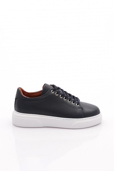 DGN Ανδρικά παπούτσια Sneakers Γνήσιο δέρμα Navy Blue Floater White 26111325