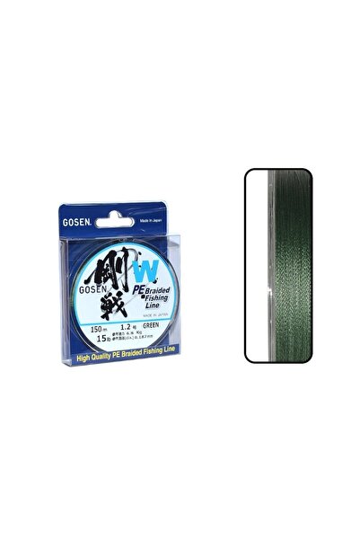 GOSEN W4 Casting PE 4 Kat Spin İp Misina 150mt Yeşil PE1.2-0.187MM