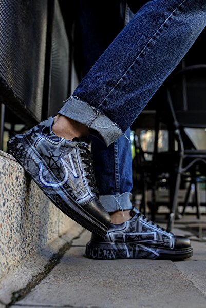 Chekich Ch254 Cst Pittura Men's Shoes 480 Blue / White Graffiti