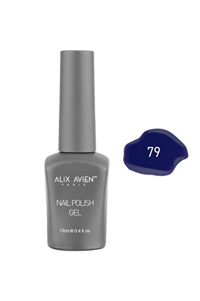 Alix Avien Lacivert Kalıcı Oje 79-Yoğun Renk Veren Jel Oje 12 ml-Nail UV Gel ...