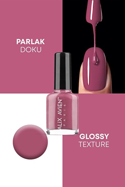 Alix Avien Gül Kurusu Oje 11 - Yüksek Pigmentli Uzun Süreli Kalıcılık Hızlı Kuruma - Nail Lacquer 11
