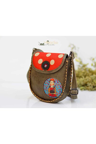 HOODİEMOUSE Mavi Frida Çapraz Örgülü Kol Çantası Etnik Bohem Style - Yesil