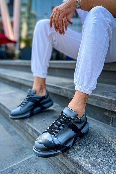 Chekich Ch254 Cst Pittura Men's Shoes 551 Gray Black X
