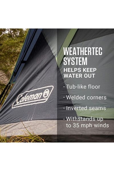 Coleman 8-Person Skydome Outdoor Camping Tent 12 x 9ft