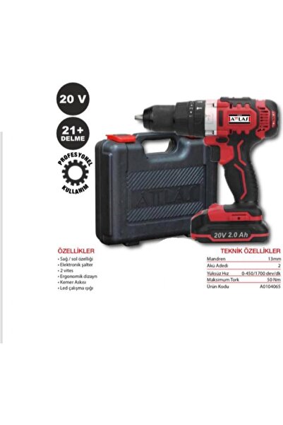 Attlas Atb 18 B Lı 20v 2,0 Ah Darbeli Matkap-a0104065