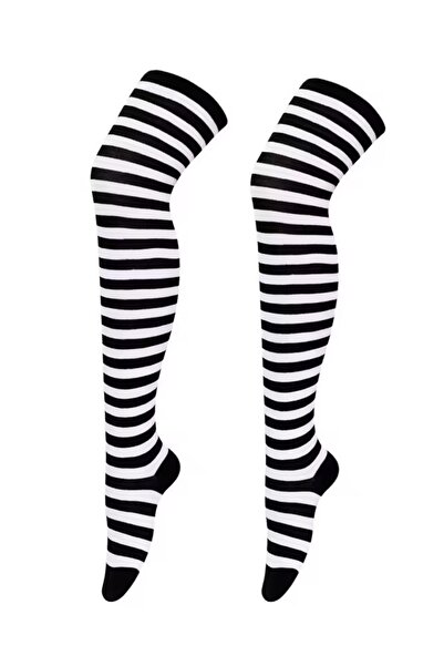 MAZEN Дълги чорапи до коляното Ученически чорапи Високи чорапи (36-42)