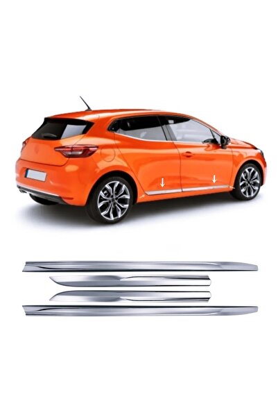 MYTUNİNG Renault Clio 5 Hb Krom Yan Kapı Çıtası 4 Kapı 2020 Ve Üzeri Paslanma...