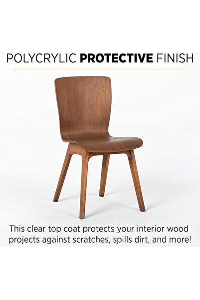 Minwax Polycrylic Ultra Fast Drying Protective Wood Finish 0.5pt