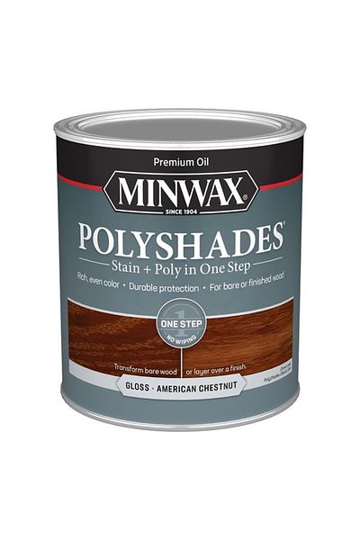 Minwax صبغة خشب لامعة من بوليشادز سعة 1 لتر