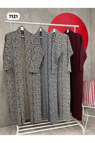 ayseningiyimevi Leopard Pattern Knitwear Cardigan