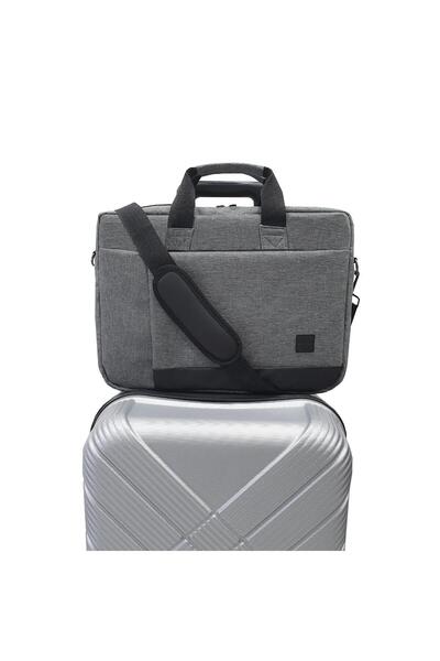 GBMOTION حقيبة كمبيوتر محمول رمادية GBMOTION مقاس 17.3 بوصة