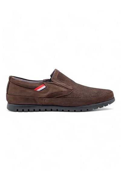 ZAC SHOES ZAÇ 4090 Nubuck Orthopedic Flat Ανδρικά Παπούτσια - Καφέ