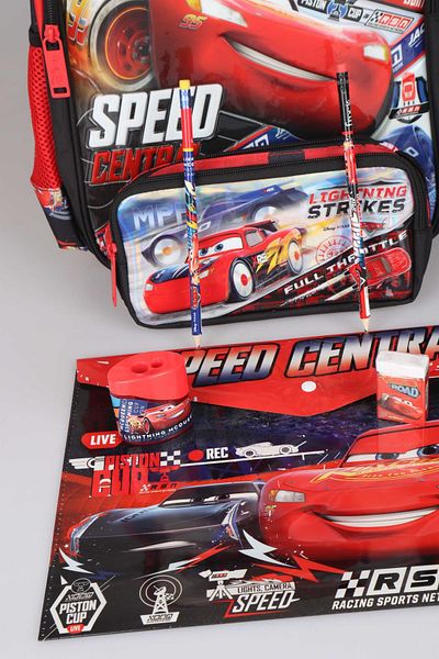 CARS Licenssed Cars School and Stationery School Set with Pencil Bag