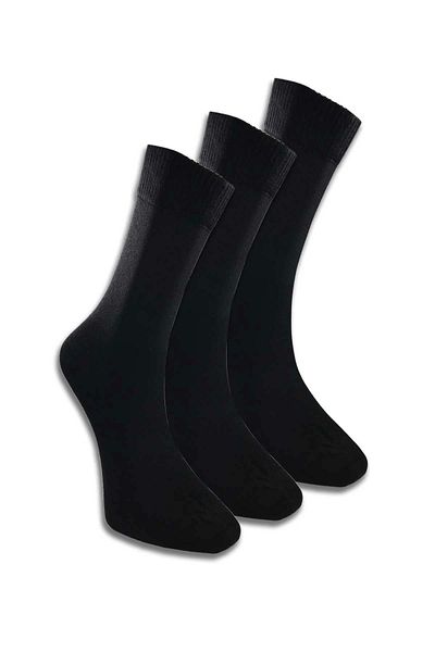 Skygo 3 Pieces Men's Bamboo Elastic Diabetic Socks