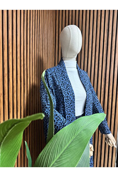 ayseningiyimevi Leopard Pattern Knitwear Cardigan