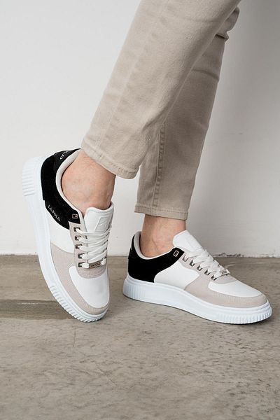 L.A Polo 311 White Black Ice Color White Sole Men's Casual Shoes