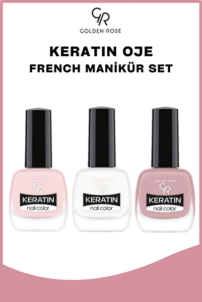 Golden Rose Keratin Oje French Manikür Set (No:05-14-02)