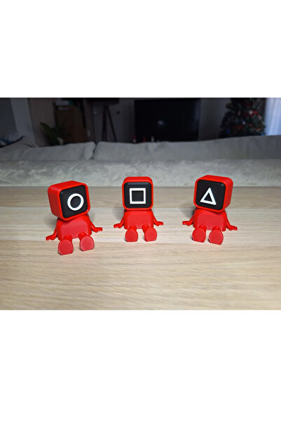 Formista3d Squid Games Kırmızı Kare Askerler