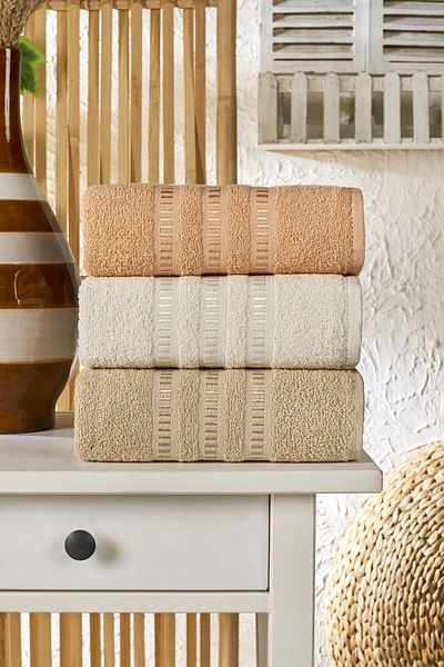 Semecca Σετ πετσετών Lia Soft Border Series 3 50x85