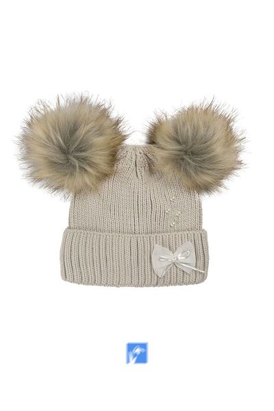 Kardelen Butik Denizli Double Pompom Decorated Beret