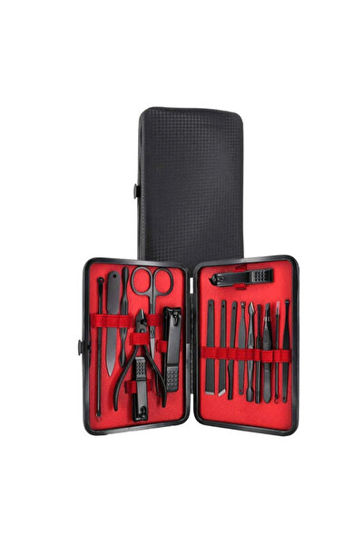 akan marketing 18 Parça Profesyonel Tırnak Makası Seti, Bakım Araçları ile Pa...