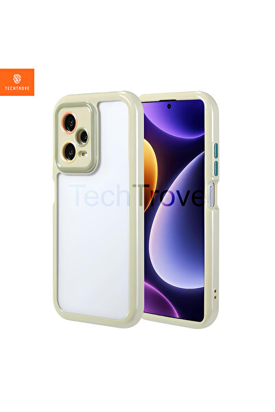 TechTrove Xiaomi Redmi Note 12 Pro Plus 5G Kılıf Kamera Korumalı Renkli Kenar...