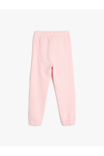 Koton Ribbed Basic Jogger Sweatpants with Elastic Waist