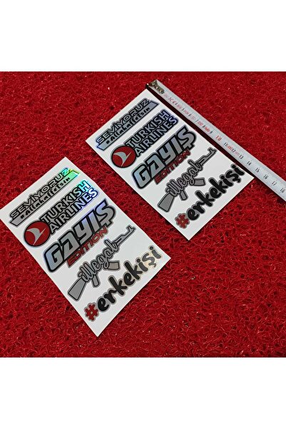 CEBECİOTO ARAÇ KELEBEK CAM HOLOGRAMLI YENİ MODEL STİCKER 2 ADET OTO - MOTOR- ...