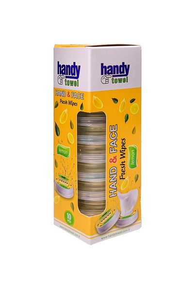 HandyTowel Natural Cleansing Wipes with Lemon