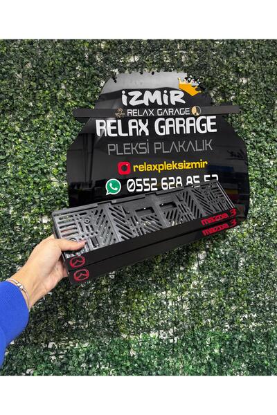 RELAX GARAGE MAZDA LOGO AMBLEMLİ PLEKSİ PLAKALIK