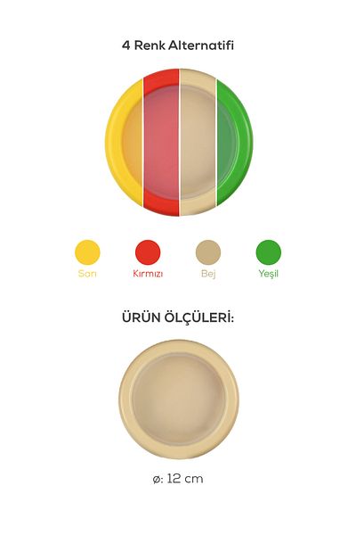 Vienev Beige Set of 3 Refrigerator - Half Fruit and Vegetable Preservation Container, Lemon, Onion, Tomato Storage Box