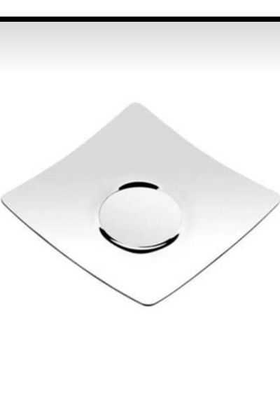 LeesHome 12 طبق شاي فولاذي مربع