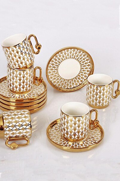 Kosova Dean Ayaklı 6'lı Fincan Takımı