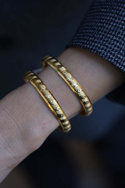 Yenigün Kuyumculuk 14 Ayar Altın İkili Boşnak Model Bilezik 5 mm