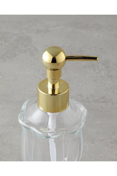English Home Emily Bathroom Liquid Soap Dispenser 7x7x19 cm Διαφανές