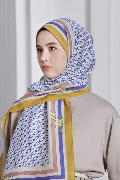 Loryan Eșarfă Loryan muștar Diamond Royal Shawl