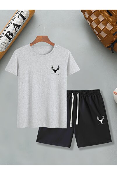 MODAVİBE Set de pantaloni scurți și tricou din bumbac-poliester |   Opțiuni e...