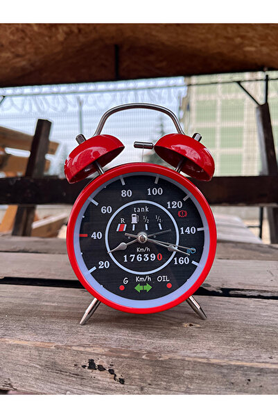 QUARTZ Vintage Nostaljik Alarmlı Vosvos Kadran Metal Çalar Saat