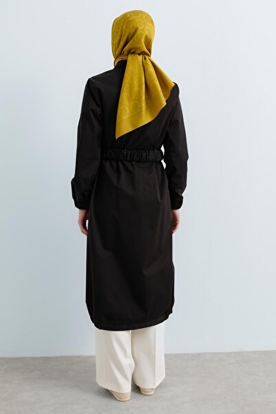 Nihan Bomber Uzun Kap Siyah