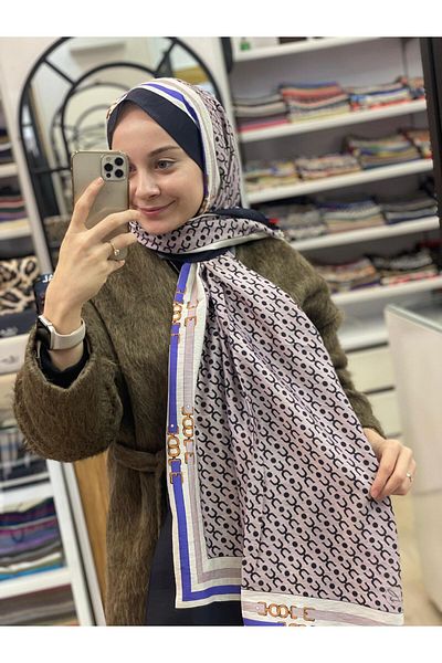 Loryan Vizon Loryan Scarf Diamond Royal Black Σάλι
