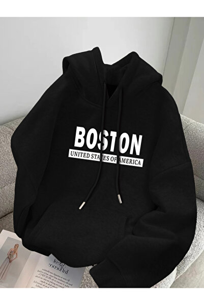 MODAVİBE Hanorac cu glugă din bumbac-poliester |   Opțiuni elegante și confor...