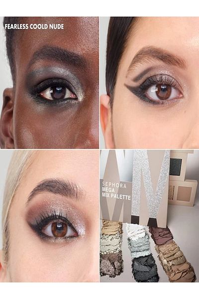 SEPHORA COLLECTION Mega Mix Palette 8g - Eye Shadow Palette with Intense Pigmen, Long-Lasting, Matte Shine and Bright Ends