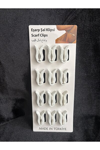 DİBA AVM Σετ LALE Model 12 τουρμπάνι και κασκόλ με βελόνα