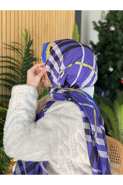 Loryan Saks Loryan Scarf Diamond καρό σαλιάρι