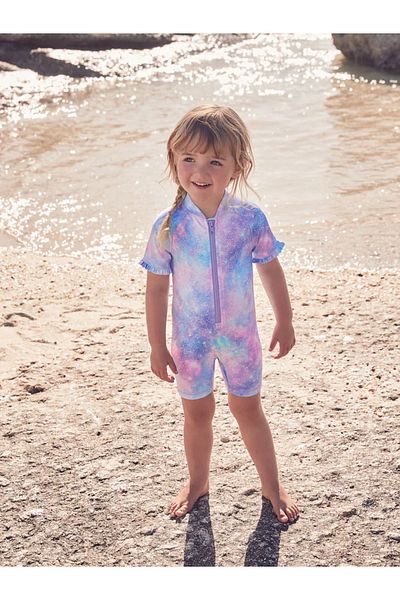 Next Baby Sunsafe Swimsuit for Girls with Sun Protection with a Variety of Pattern