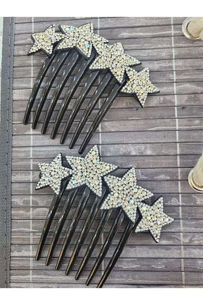 GÜLPEŞE Cataramă cu piatră de cristal neagră de dimensiuni mari - ONNO-644