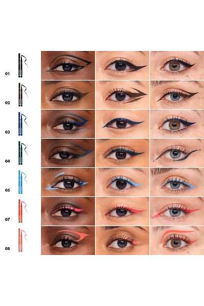 SEPHORA COLLECTION 12H Intense Ink Felt Liner - Long-Lasting Intense Pigmented Matte Finish Eyeliner 1g