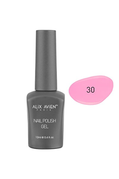 Alix Avien UV Kalıcı Pamuk Şeker Pembe Jel Oje 30 - Gel Polish - 12 ml